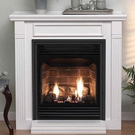 A stock photo of a fireplace